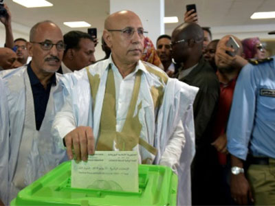مرشح السلطة محمد شيخ الغزواني يعلن فوزه في الانتخابات الرئاسية الموريتانية
