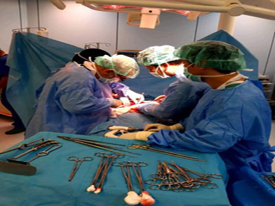 اجراء عملية جراحية ناجحة بمعهد الأورام 