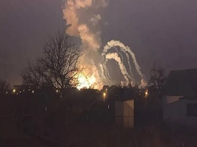 مصادر اوكرانية : سلسلة انفجارات تهز العاصمة كييف