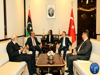 النائب بالرئاسي عبد الله اللافي يلتقى في انقرة نائب رئيس الجمهورية التركية 