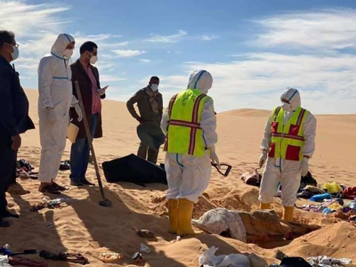 انتشال (20) جثة لمهاجرين توفوا عطشا على الحدود الليبية التشادية 