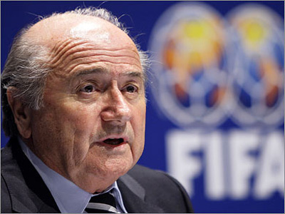 جوزيف بلاتر رئيس الفيفا لكره القدم 