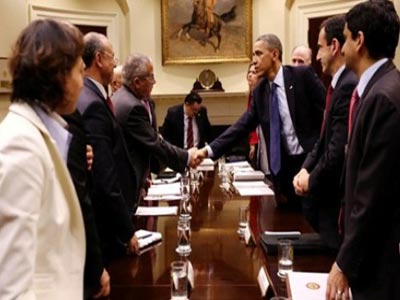 أوباما في لقاء مع زيدان 