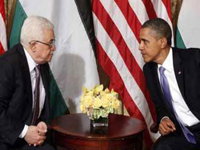 محمود عباس، والرئيس الأميركي 