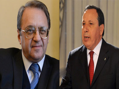 وزير خارجية تونس ونائب وزير الخارجية الروسي 