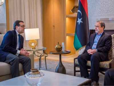 السويحلي يلتقي السفير الإسباني لدى ليبيا 