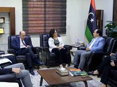 النائب أحمد معيتيق يلتقي سفيرة فرنسا لدى ليبيا 