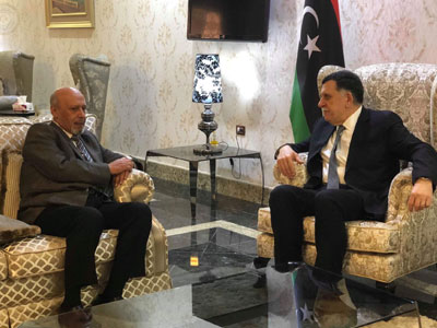 رئيس المجلس الرئاسي يلتقي سفير دولة الكويت لدى ليبيا 