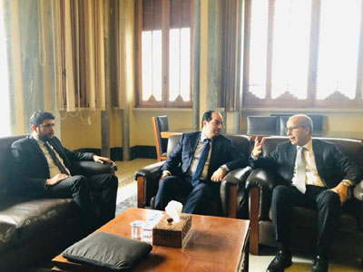 النائب أحمد معيتيق يجتمع مع كل من محافظ مصرف ليبيا المركزي ورئيس ديوان المحاسبة وبحضور وزير المالية 