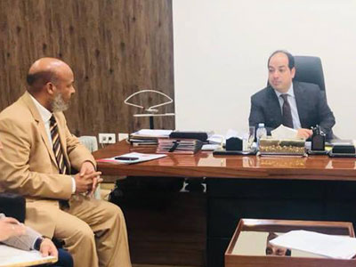 وزير الصحة يستعرض أمام النائب أحمد معيتيق خطة الوزارة للعام الحالي 