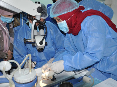 المستشفى الجامعي طرابلس ينظم ورشة عمل حول تشريح عظمة الأذن وزراعة القوقعة 
