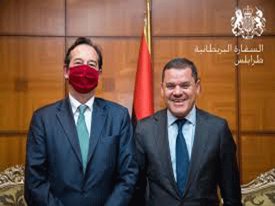 سفير بريطانيا لدي ليبيا يجدد دعم بلاده للحكومة الجديدة لتحقيق الاستقرار والتجهيز للانتخابات 