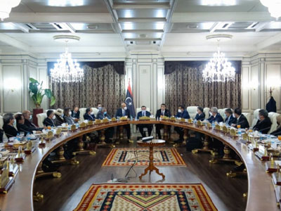 بحضور المنفي والكوني حكومة الوحدة الوطنية تعقد اجتماعها العادي الأول بالعاصمة طرابلس  