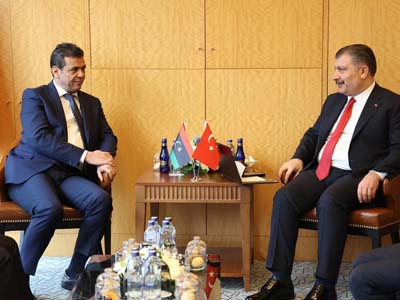 وزير الصحة المكلف يناقش مع نظيره التركي افاق التعاون وتسديد الديون المستحقة 