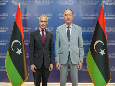 الباعور وسفير فرنسا لدى ليبيا يناقشان آخر المستجدات السياسية والموضوعات ذات الاهتمام المشترك  