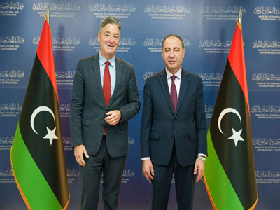 الباعور والسفير الألماني لدى ليبيا يبحثان مستجدات الأوضاع السياسية 