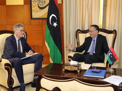 الحويج والسفير الألماني لدى ليبيا يناقشان ترتيبات انعقاد منتدى الأعمال الألماني الليبي الثالث المقرر عقده في أواخر أبريل القادم 