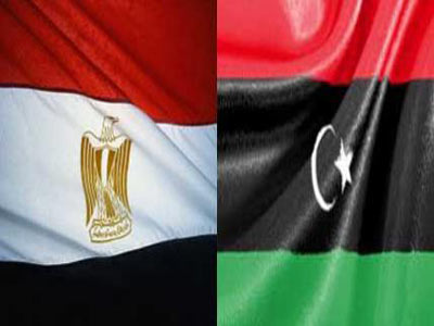 علم ليبيا ومصر
