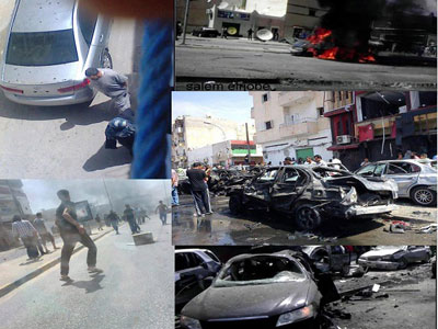 انفجار سيارة مفخخة ببنغازي 