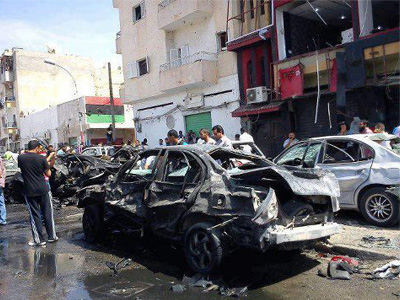 انفجار سيارة مفخخة ببنغازي