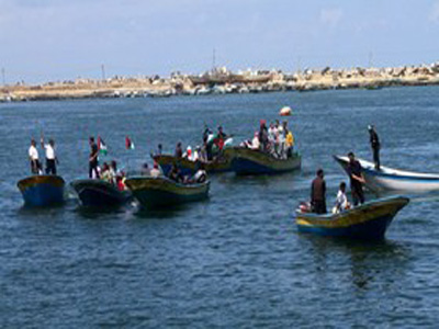 قوارب الصيادين الفلسطينيين