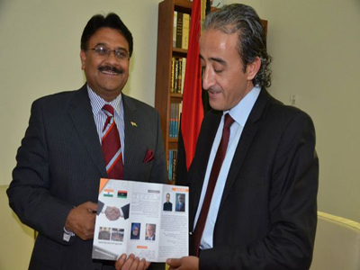 التعاون الثنائي بين ليبيا والهند 