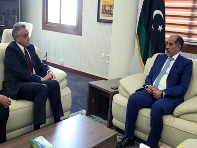 النائب كاجمان يلتقي سفير إيطاليا لدى ليبيا