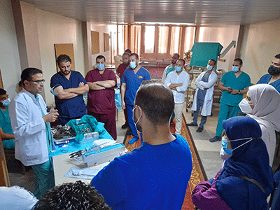 مستشفى طرابلس الجامعي ينظم ورشة عمل في أساسيات المناظير الجراحية