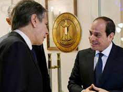 بلينكن : أجريت حوارا مطولا مع الرئيس السيسي حول حقوق الإنسان في مصر