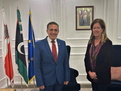 وليامز وسفير مالطا يؤكدان دعمهما لعملية سياسية يقودها الليبيون  