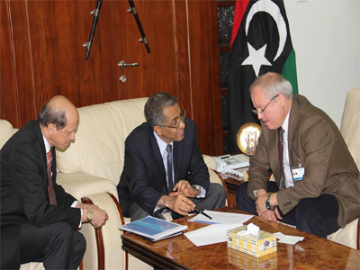  اللقاء تناول بحث سبل تعزيز التعاون المشترك بين الشركة و الدولة الليبية
