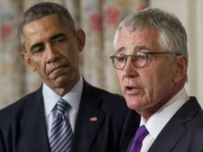 أوباما يؤكد استقالة وزير الدفاع تشاك هاجل من منصبه 