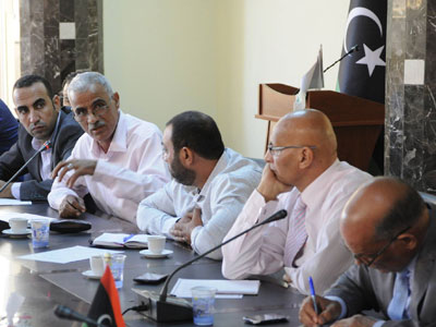 اجتماع بمقر وزارة التعليم طرابلس
