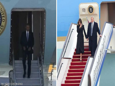 شاهد الفرق بين استقبال أوباما وترامب في الصين