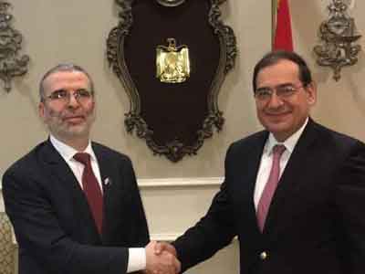 صنع الله يبحث التعاون المشترك مع وزير البترول والثروة المعدنية المصري  