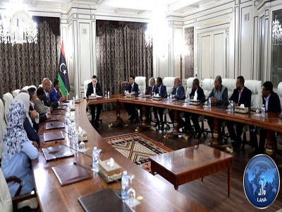 رئيس المجلس الرئاسي يلتقي وفدا من فعاليات الجنوب الليبي