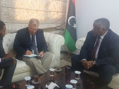 وزير الحكم المحلي يلتقي نائب رئيس بعثة المنظمة الدولية للهجرة في ليبيا 