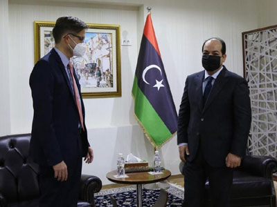 النائب احمد معيتيق يبحث مع السفير الألماني لدى ليبيا مستجدات الحوار الليبي وآفاق التعاون المشترك  