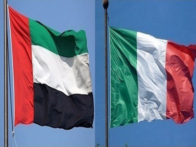 محادثات إيطالية إماراتية حول التعاون الثنائي وتطورات الأوضاع في ليبيا 