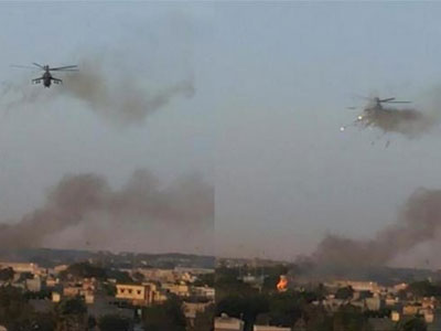 القصف الجوي الذي تتعرض له الأحياء السكنية في بنغازي