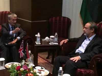 السويحلي يلتقي السفير البريطاني لدى ليبيا في طرابلس  