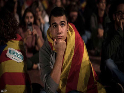 كتالونيا إضرابات بالجملة بعد الاستفتاء