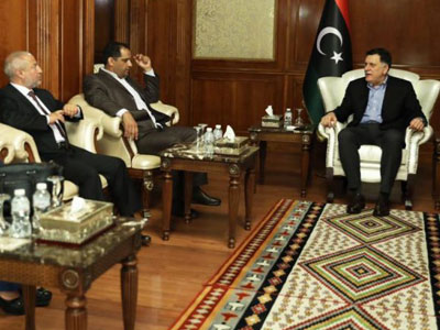 السراج يبحث مع ممثلي الأعلى للدولة مستجدات الساحة الليبية 