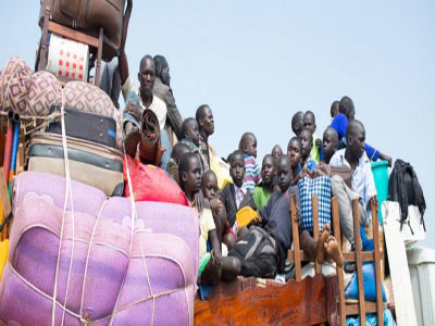 ما يُقارب 800 ألف لاجئ انتقلوا من جنوب السودان إلى شمالها