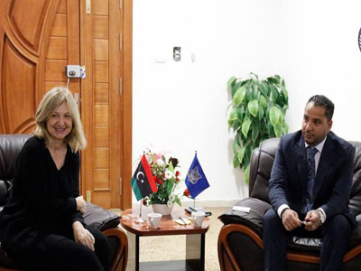 وكيل وزارة الداخلية لشؤون الهجرة يلتقي سفيرة فرنسا لدى ليبيا