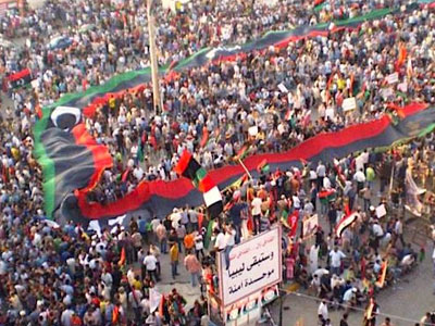 الشعب الليبي يحي الذكرى التاسعة ليوم التحرير من براثن حكم دكتاتوري امتد اكثر من اربعين عاما 