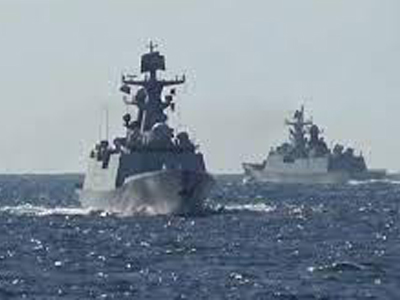 سفن حربية روسية وصينية تسير دورية مشتركة في المحيط الهادئ 