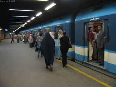 خط قطار الانفاق بالقاهرة