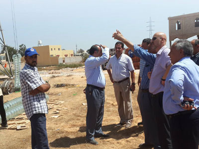 زيارة ميدانية لفرق الصيانة العاملة بخط شارع ولي العهد وخط جنوب وشرق طرابلس  