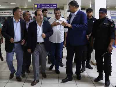 وزير الداخلية المفوض يزور مطار معتيقة الدولي وجمعية الهلال الأحمر فرع طرابلس